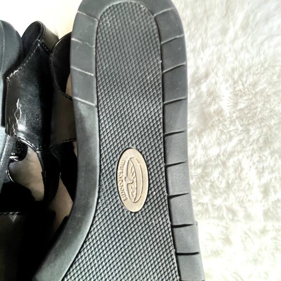 Mushrooms Sandals Black Size 8.5 Hook N Loop strap open toe memory foam - Picture 4 of 7